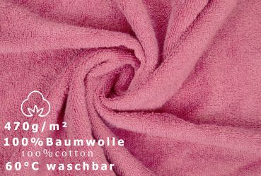 Betz 10 Hand Towels PREMIUM 100% cotton size 50x100 cm colour old rose