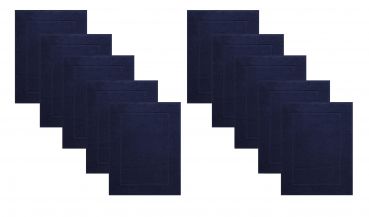 Betz 10 Bath Mats PREMIUM size W50 x L70 cm 100% Cotton Quality 650 g/m² colour dark blue