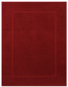 Betz Alfombrilla de baño 50x70cm 100% algodón PREMIUM calidad 650 g/m² rojo oscuro