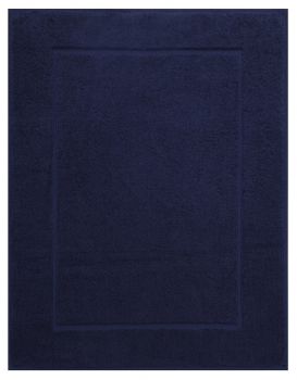 Betz Badvorleger Größe 50x70 cm 100% Baumwolle Badematte Badteppich Duschvorlage PREMIUM Qualität 650 g/m² Farbe dunkelblau