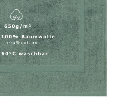 Betz Badvorleger PREMIUM Badematte Badteppich Duschvorlage 50x70cm Farbe tannengrün