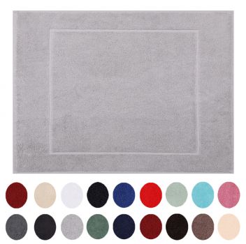 PREMIUM Badevorleger 50x70cm Farbe: silbergrau