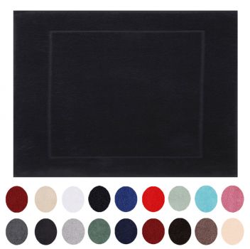 Betz Tapis de bain taille 50x70 cm 100% Coton qualité 650 g/m² Premium couleur noir