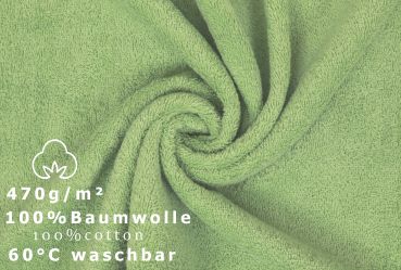 Betz 6 toallas de sauna PREMIUM 100% algodón 70x200 cm color verde manzana