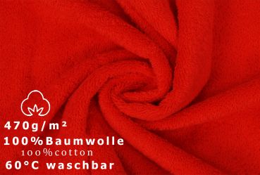 Betz 6 Stück Saunatücher PREMIUM Größe 70 cm x 200 cm Saunatuch Saunahandtuch Set 100% Baumwolle Badetuch Strandtuch Farbe rot