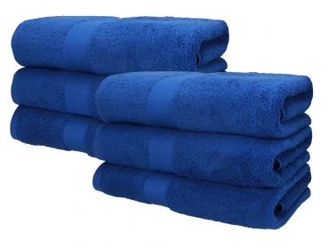 Betz 6 toallas de sauna PREMIUM 100% algodón 70x200 cm color azul real