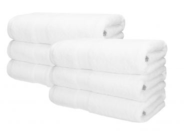 Betz 6 toallas de sauna PREMIUM 100% algodón 70x200 cm color blanco