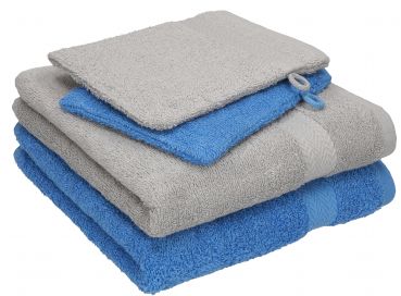 Betz 4 piece towel set HAPPY Pack 100% cotton  2 hand towels 2 wash mitts