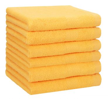 Betz 6 toallas de baño PREMIUM 100% algodón 70x140 cm color amarillo miel