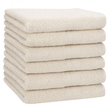 Betz Set di 6 asciugamani da doccia 70 x 140 PREMIUM 100% cotone colore sabbia