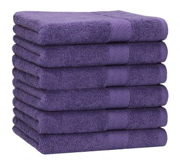 Betz 6 Piece Bath Towels Set PREMIUM 100% Cotton colour purple