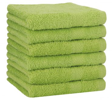 Betz lot de 6 serviettes de bain draps de bain Premium 100% coton taille 70 x 140 cm couleur vert avocat
