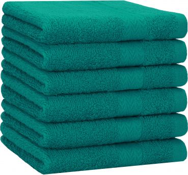 Betz 6 toallas de baño PREMIUM 100% algodón 70x140 cm color verde esmeralda