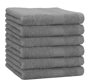 Betz Set di 6 asciugamani da doccia 70 x 140 PREMIUM 100% cotone colore antracite