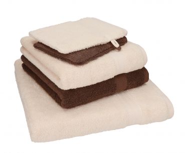 Betz 5 pezzi set di asciugamani SINGLE Pack 100% cotone 1 telo da bagno 2 asciugamani 2 guanti da bagno