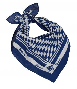 Betz 3er Pack Nickituch BAYERN Bandana Kopftuch Halstuch Bavaria Größe ca. 55 x 55 cm 100% Baumwolle Farbe blau