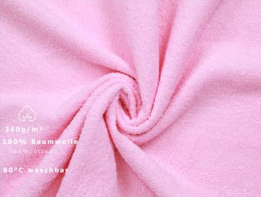 Betz 8-tlg. Handtuch-Set PALERMO 100% Baumwolle 2 Duschtücher 6 Handtücher Farbe rosé