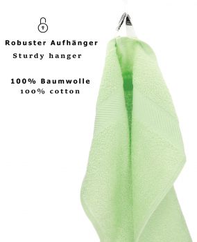 Betz 8-tlg. Handtuch-Set PALERMO 100% Baumwolle 2 Duschtücher 6 Handtücher Farbe grün