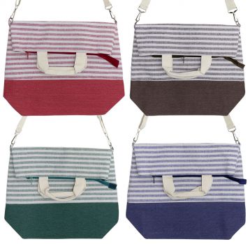 Betz Strandtasche Umhängetasche Freizeittasche Handtasche Einkaufstasche  STREIFEN Größe: 52x38 cm verschiedene Farben