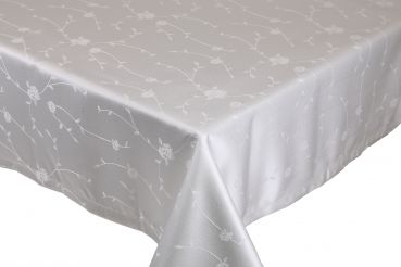 Betz Wonderful Jacquard Tablecloth Table Line Design 31 Size: 130x160 cm Colour: champagne
