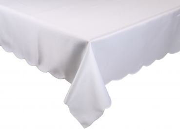 Betz Edle Jacquard Tischdecke Tischtuch Tischwäsche KLINGEL Größe 130x160 cm Farbe weiß