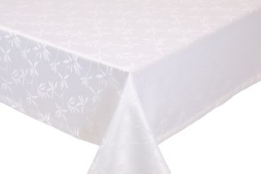 Betz Wonderful Jacquard Tablecloth Table Line Design 23 Colour: cream Size 130x160 cm