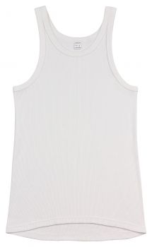 AMMANN Vest Double Rib Colour: white Sizes: 5-8