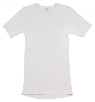 Camiseta interior manga corta para hombres color blanco tallas 5-8 de AMMANN