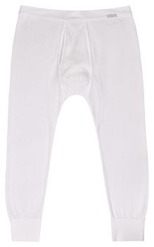 Long Underpants With Fly 3/4 Double Rib Colour: white Sizes: 5-9 by AMMANN