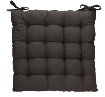Betz Stuhlkissen mit Bändern - Sitzkissen für Außen oder Innen Größe 40 cm x 40 cm weich gefüllt