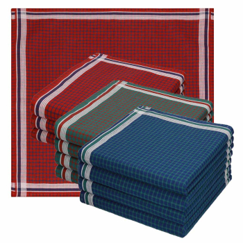 Betz Herren Stoff Taschentücher Set Leo 5 Dessin 6 100%Baumwolle Größe 40x40 cm