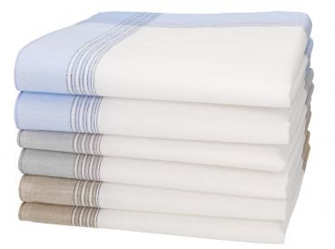 Betz lot de 6 mouchoirs pour homme MARTIN Taille  40x40cm 100% coton