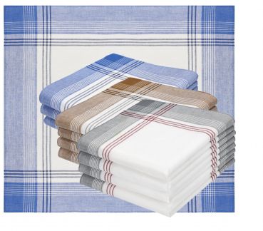 Betz 12 Piece Men Cloth Handkerchiefs Set MARTIN Dessin 08 size 40x40cm 100% cotton
