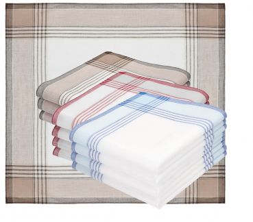 Betz 12 Piece Men Cloth Handkerchiefs Set MARTIN Dessin 09 size 40x40cm 100% cotton