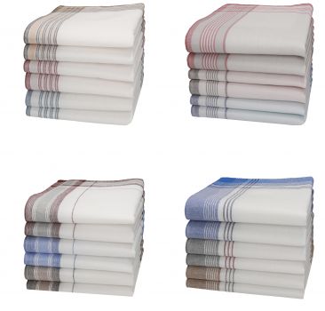 Betz 6 Piece Men Cloth Handkerchiefs Set MARTIN size 40x40cm 100% cotton - Kopie