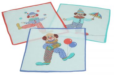 Betz 3 Pieces Kids Handkerchiefs in Gift Box Design 1 100% Cotton Colour: red Size: 25x25cm