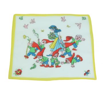 Betz Set di 3 fazzoletti per bambini in una scatola regalo misure 25 x 25 cm 100 % cotone motivi fiabeschi design 3 colore blu