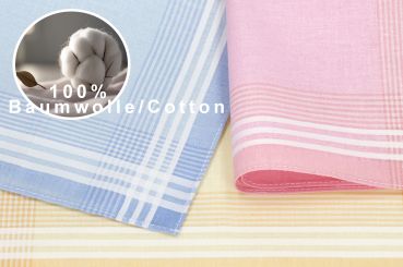 Betz 12 piezas pañuelos para señoras Emma Dimensión: aprox. 28 x 28 cm 100% algodón