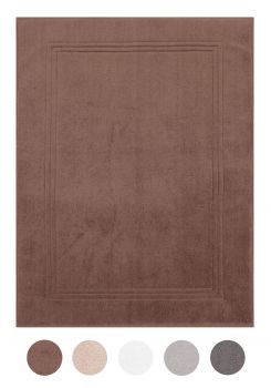 Betz Luxus Badvorleger Badematte Duschvorlage GOLD Größe 50x70 cm Qualität 950g/m² 100% Baumwolle Farbe nuss-braun