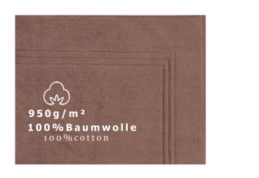 Betz Luxus Badvorleger Badematte Duschvorlage GOLD Größe 50x70 cm Qualität 950g/m² 100% Baumwolle Farbe nuss-braun