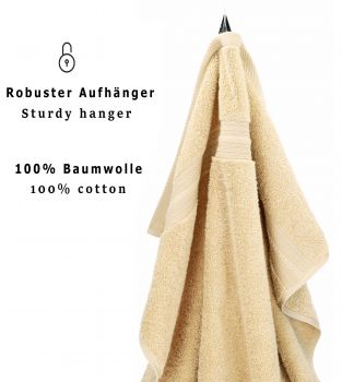 Betz XXL Sauna Towel GOLD 100%Cotton Quality: 600g/m² Colour: beige Size: 70x200cm