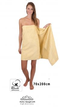 Betz XXL Sauna Towel GOLD 100%Cotton Quality: 600g/m² Colour: beige Size: 70x200cm