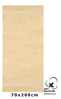 Betz XXL Sauna Towel GOLD 100%Cotton Quality: 600g/m² Colour: beige Size: 70x200cm