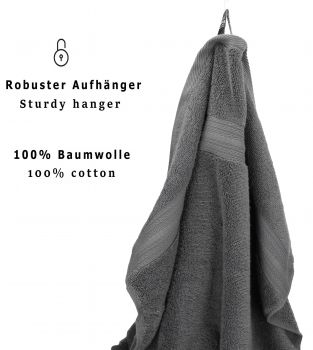 Serviette à sauna "GOLD", couleur gris anthracite, taille: 70 x 200 cm, 600m/g² de Betz