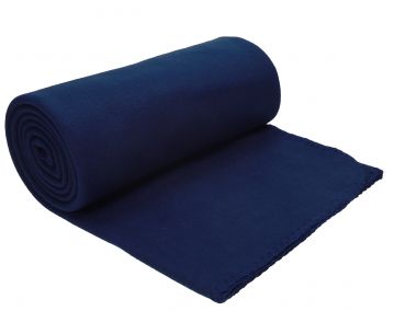 Betz Luxury Fleece Blanket with anti-pilling Colour: dark blue Size: 130x170cm