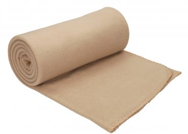 Betz Luxury Fleece Blanket  with anti-pilling Colour: sand beige Size: 130x170cm