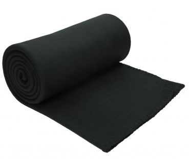 Betz Luxury Fleece Blanket with anti-pilling Colour: black Size: 130x170cm