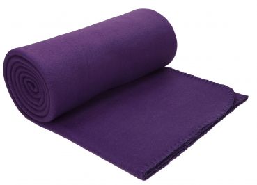 Betz Luxury Fleece Blanket with anti-pilling Colour: purple Size: 130x170cm