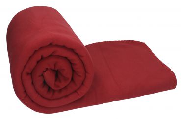 Manta polar Luxus, color: rojo oscuro, Tamaño- MAXY: 140 x 190 cm, calidad: 220 g / m² de Betz