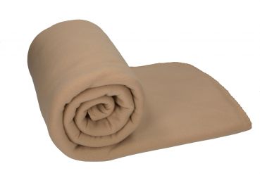 Manta polar Luxus, color beis Tamaño: 140 x 190 cm, calidad: 220 g / m² de Betz